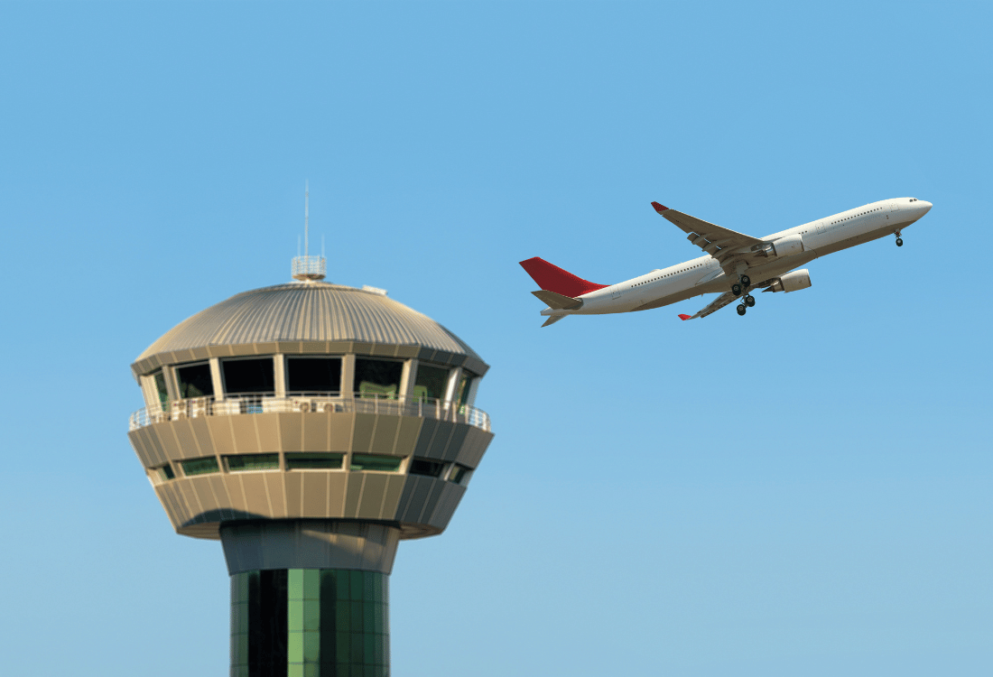 An ATC tower able to run an airport thanks to using customisable ATC software.